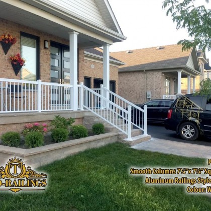 TorontoProRailings-Aluminum-Smooth-Columns-7_25x7_25-Square-Aluminum-Railings-Style-R-1-Colour-White-Porch